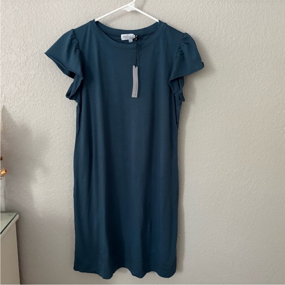 Michael Stars Dena Shift Dress w/ Flutter Sleeves Women Size XS - Cotton & Modal